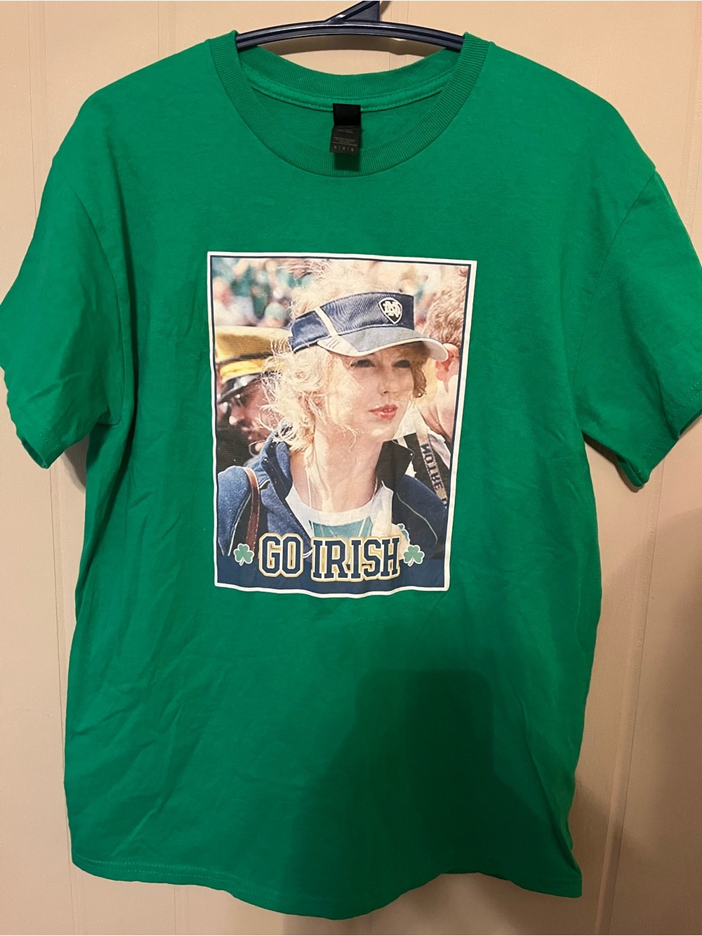 Gildan Taylor Swift Green 'Go Irish' Graphic Tee